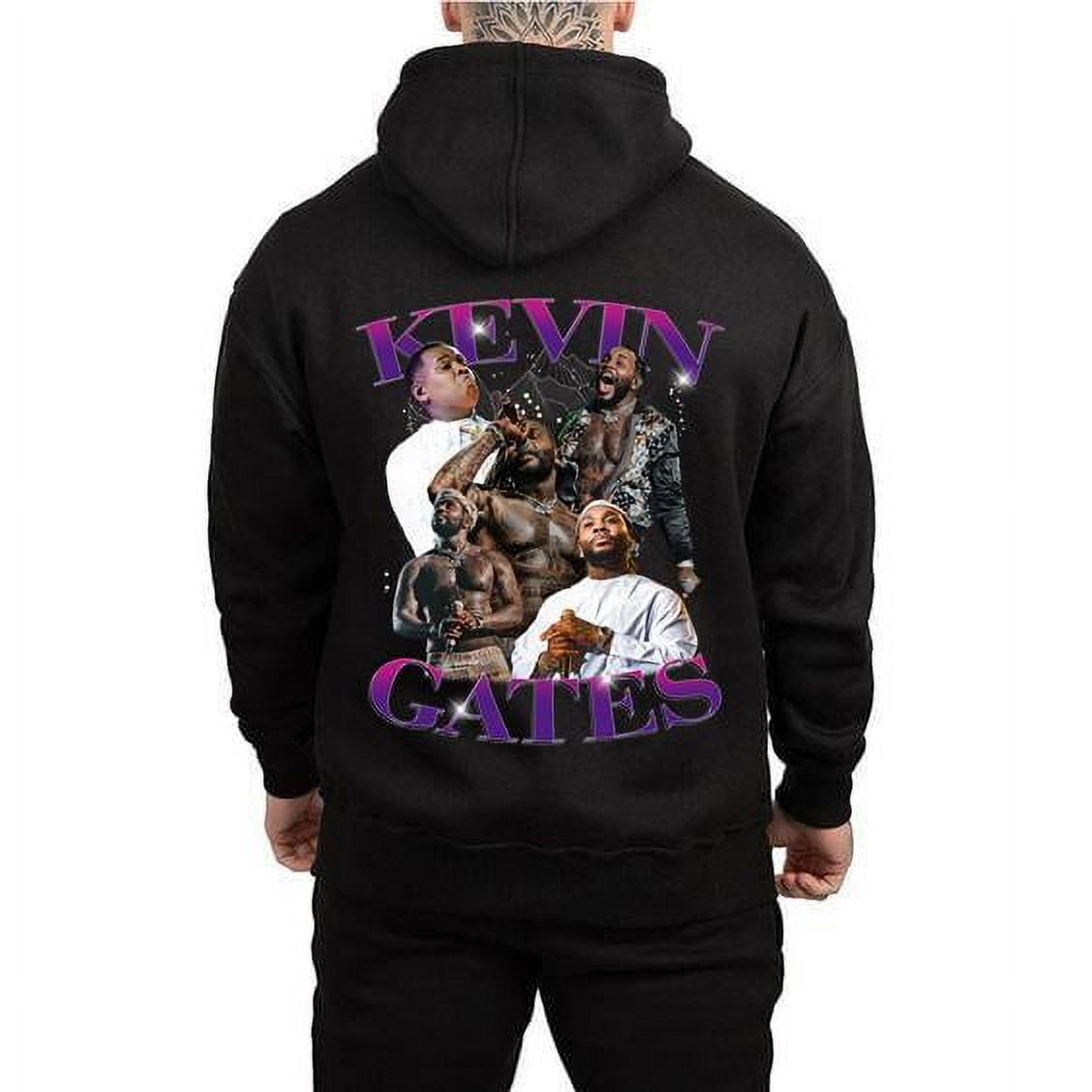 Vtg Kevin Gates Gift For Fans Cotton Black Full Size Men