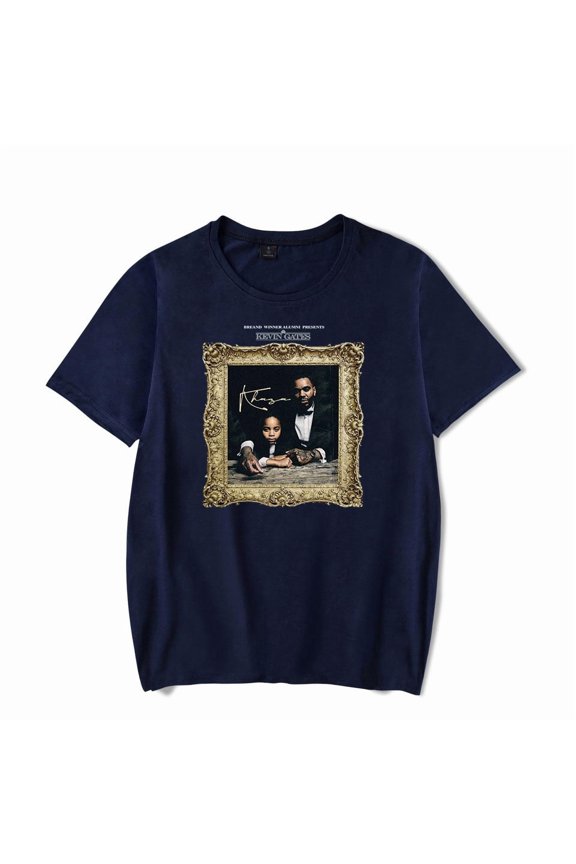 Kevin Gates Khaza shirts New Merch Popular Print Round Neck Unisex Trendy Casual Short Sleeve T-Shirt Top
