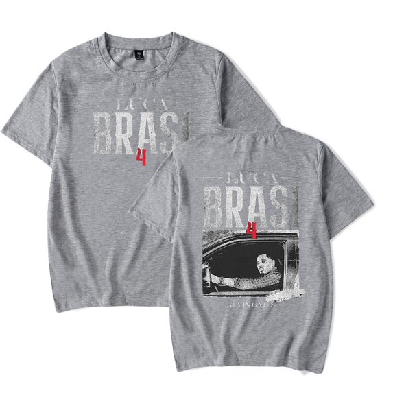 Kevin Gates Luca Brasi 4 2024 Merch Unisex Short Sleeve Crewneck T-Shirt - HipHop Graphic Print Cotton Casual Streetwear,L,gray