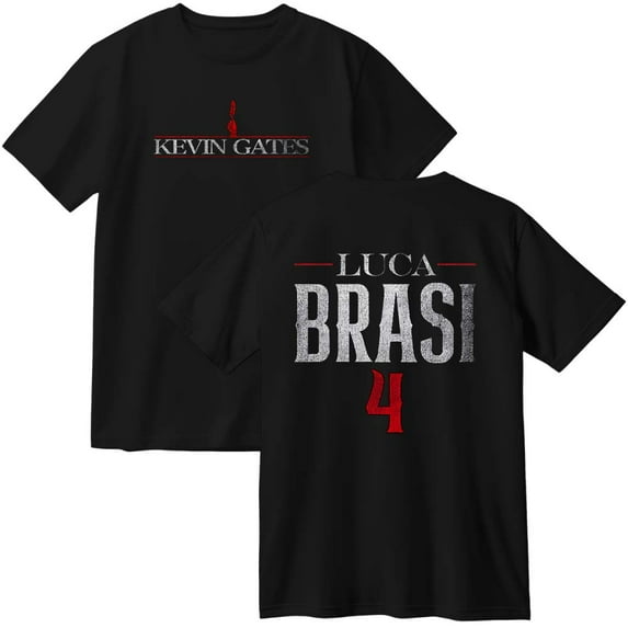 Kevin Gates Luca Brasi 4 Logo Cotton T-Shirt Women Men Fashion Crewneck Short Sleeve Tee
