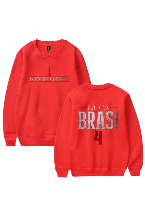 Kevin Gates Luca Brasi 4 Logo Sweatshirt Women Men Casual Crewneck Long Sleeve Pullover Clothes
