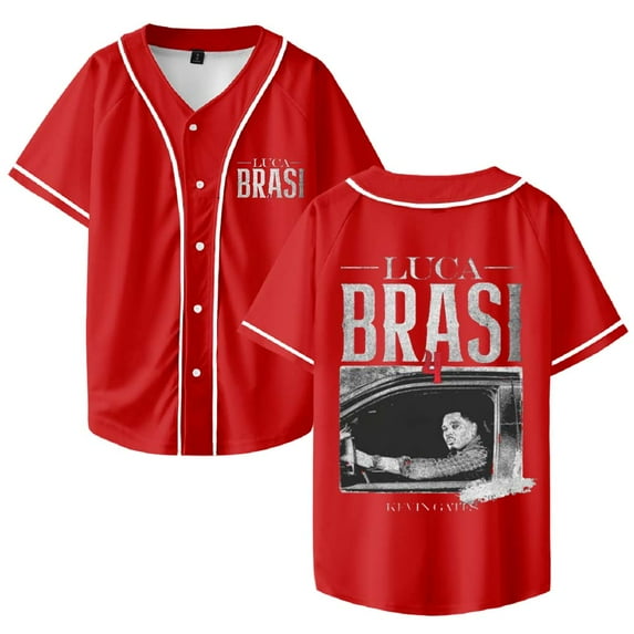 Kevin Gates Luca Brasi 4 Merch Baseball Jersey Shirt V-Neck Women Men Short Sleeve Streetwear Clothes