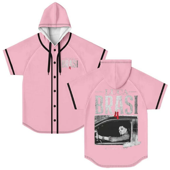 Kevin Gates Luca Brasi 4 Merch Hooded Baseball Jersey Short Sleeve Shirt Women Men Crewneck Tee