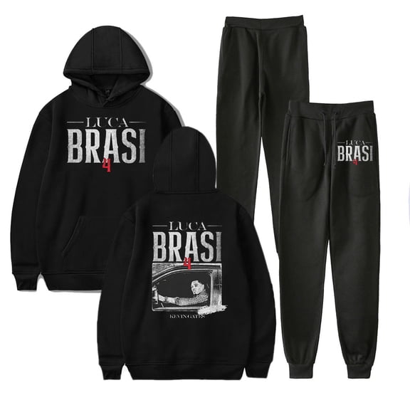 Kevin Gates Luca Brasi 4 Merch Hoodie and SWEATPANTS set pop print Unisex Casual Street Clothing