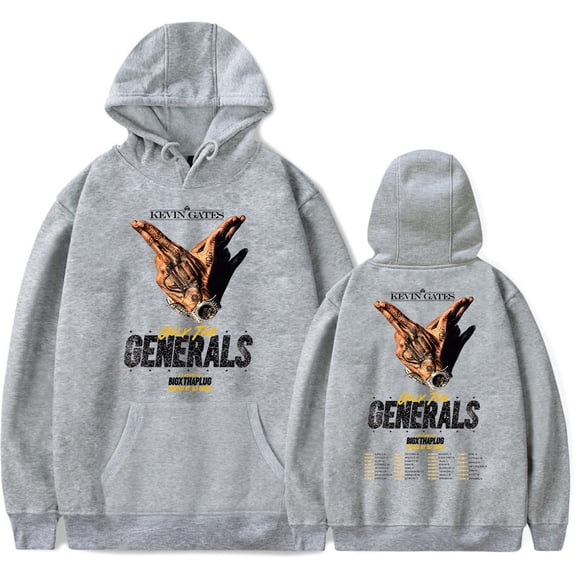 Kevin Gates Only The Generals Tour 2023 Concert Hoodies Merch Popular Graphics sided Print Unisex Trendy Casual Streetwear Sweatshirt