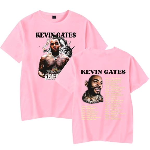 Kevin Gates Only The Generals Tour 2023 Concert Shirt Merch Popular  Print Round Neck Unisex Trendy Casual Short Sleeve T-Shirt Top