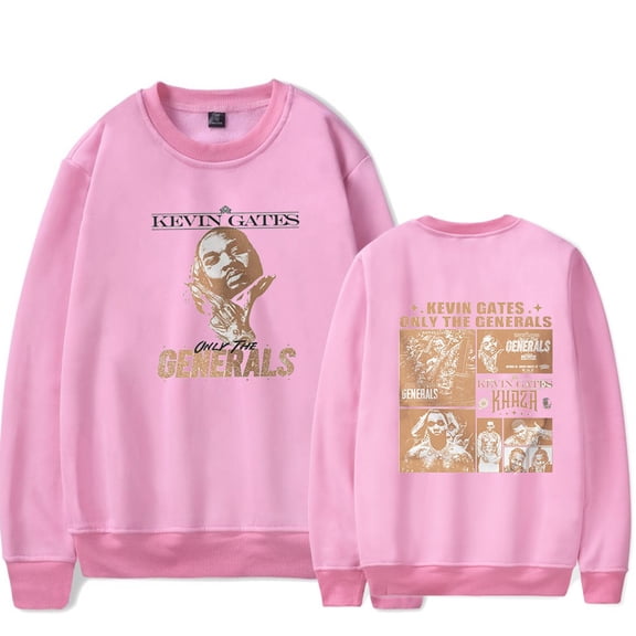 Kevin Gates Only The Generals Tour 2023 Music Crew Neck Sweatshirt  Popular Graphic Print Unisex Trendy Casual Streetwear Sweatshirt