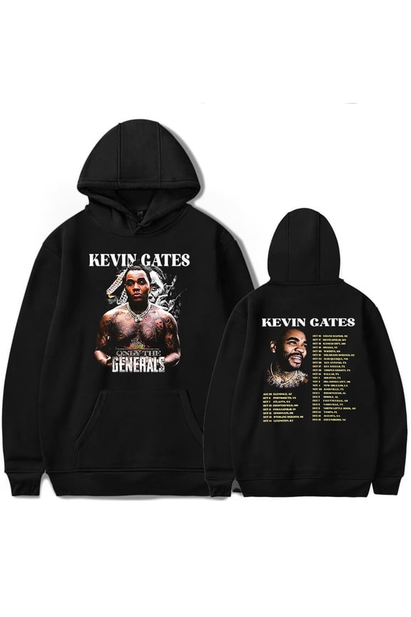 Kevin Gates Only The Generals Tour 2025 Unisex Hoodie - Popular Graphic Concert Merch Streetwear