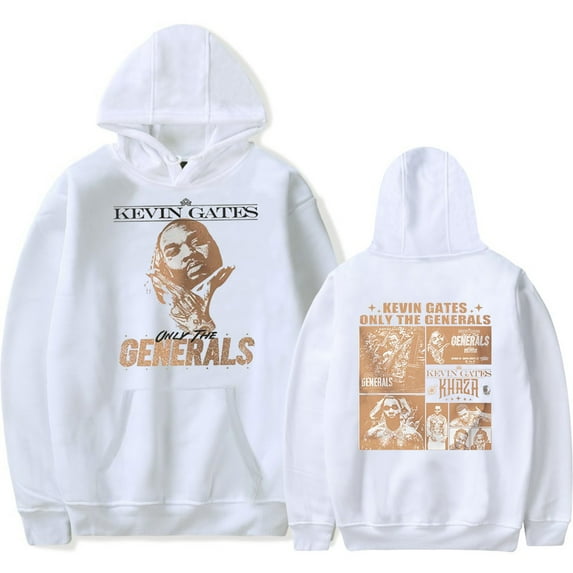 Kevin Gates Only The Generals Tour Merch Hoodie Sweatshirt Logo Women/Men Cosplay Hooded Longsleeve