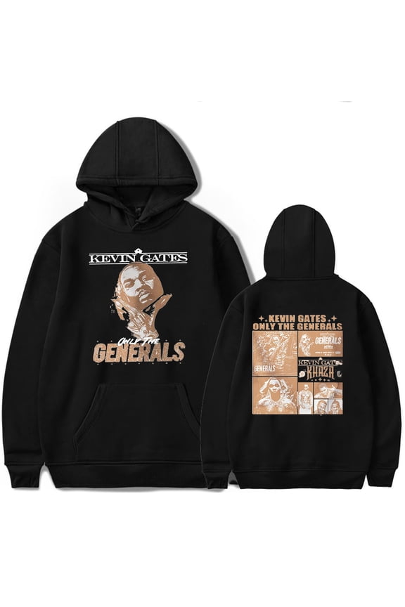 Kevin Gates Only The Generals Tour Merch Hoodie Sweatshirt Logo Women/Men Cosplay Hooded Longsleeve