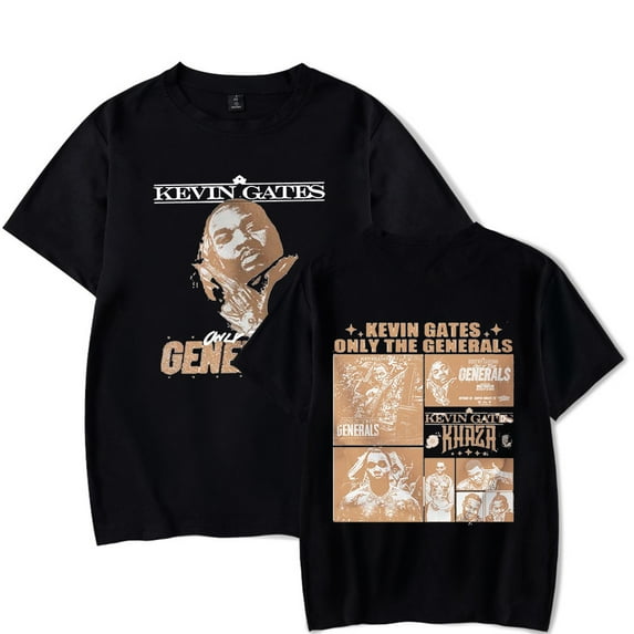 Kevin Gates Only The Generals Tour Merch T-shirt Short Sleeve Women Men Summer Tee Top Tshirt