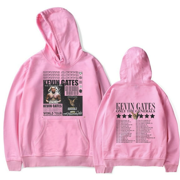 Kevin Gates Rapper Only The Generals Tour 2023 Concert Hoodies Merch Popular Graphics Print Unisex Trendy Casual Sweatshirt