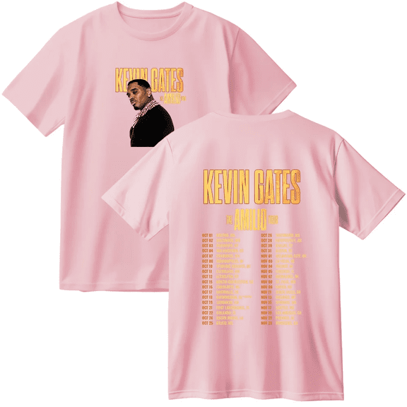 Kevin Gates The Amilio Tour 2025 Cotton T-shirt Unisex Crewneck Short Sleeve Fashion Casual Tee