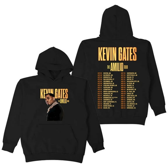Kevin Gates The Amilio Tour 2025 Hoodie Long Sleeve Streetwear Women Men Hooded Sweatshirt