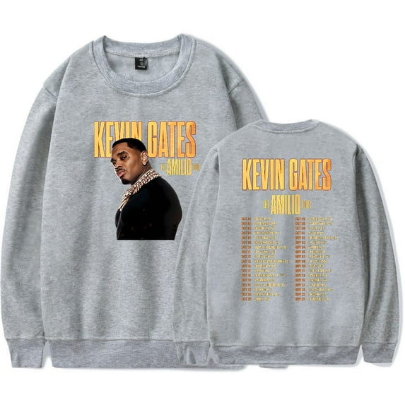 Kevin Gates The Amilio Tour 2025 Men/Women Long Sleeve Crew Neck Sweater Men/Women Longsleeve Sweater