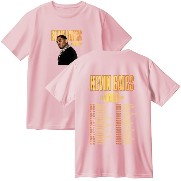Kevin Gates The Amilio Tour 2025 Merch Cotton T-Shirt Women Men Fashion Crewneck Short Sleeve Tee