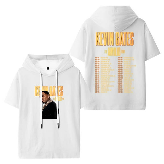 Kevin Gates The Amilio Tour 2025 Merch Hooded T-Shirts Women Men Short Sleeve Tee Casual Fashion Clothes