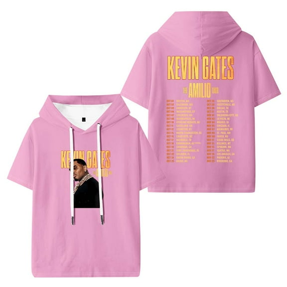 Kevin Gates The Amilio Tour 2025 Merch Hooded T-Shirts Women Men Short Sleeve Tee Casual Fashion Clothes