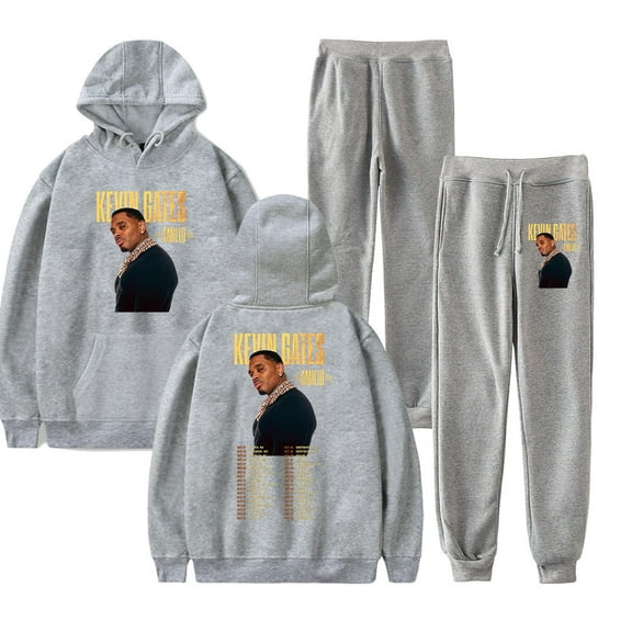 Kevin Gates The Amilio Tour 2025  Merch Hoodie and SWEATPANTS set pop print Unisex Casual Street Clothing