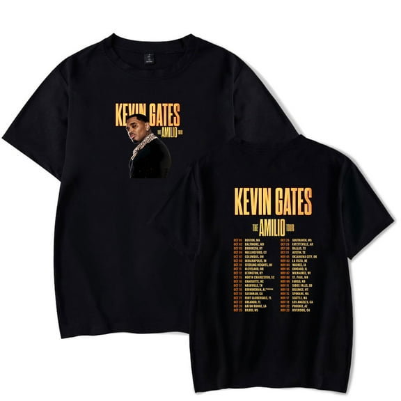 Kevin Gates The Amilio Tour 2025 Merch T-Shirt Women Men Casual Crewneck Short Sleeve Fashion Tee