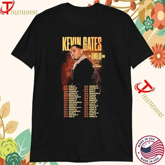 Kevin Gates The Amilio Tour Dates 2025 T-shirts S-5XL Multicolor