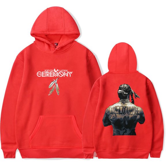 Kevin Gates The Ceremony album Hoodies Merch pop graphics print Unisex Trendy Casual Streetwear Sweatshirt