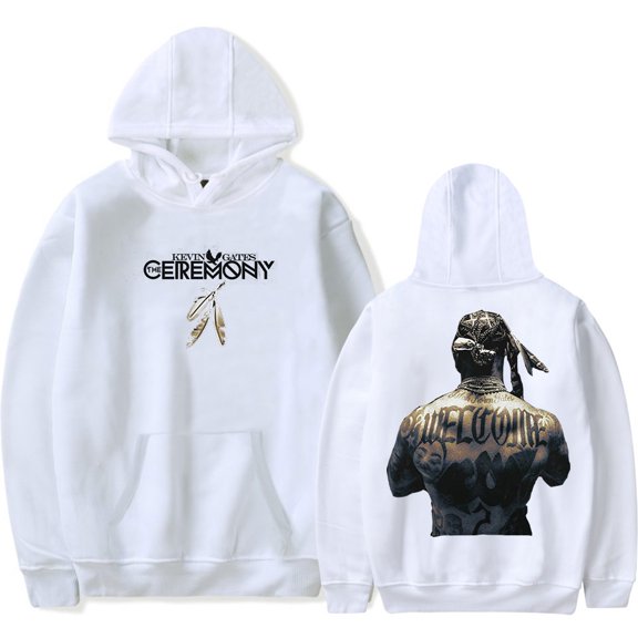 Kevin Gates The Ceremony album Hoodies Merch pop graphics print Unisex Trendy Casual Streetwear Sweatshirt