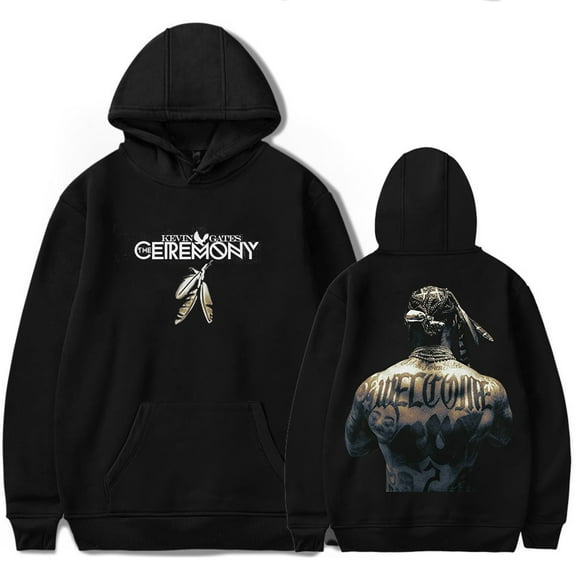 Kevin Gates The Ceremony album Hoodies Merch pop graphics print Unisex Trendy Casual Streetwear Sweatshirt