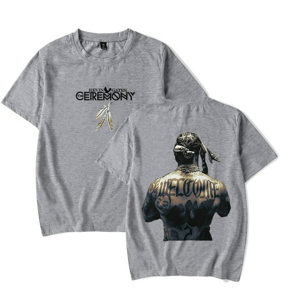 Kevin Gates The Ceremony album T-shirts Merch pop graphics print Crewneck Unisex Trend Casual Short Sleeve Top
