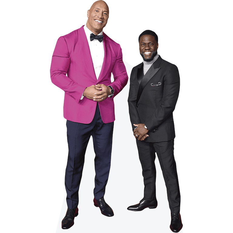 Kevin Hart And Dwayne Johnson (Duo) Mini Celebrity Cutout 