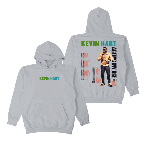 Kevin Hart Merch Hoodies Acting My Age Tour 2024 2025 Hooded Sweatshirt Long Sleeve Women Men Pullover