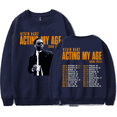 thumbnail image 1 of Kevin Hart Merch Long Sleeve Crewneck Sweatshirt Acting My Age Tour 2024 Comedy Hoodies Women Men SweatshirtS Streetwear, 1 of 2