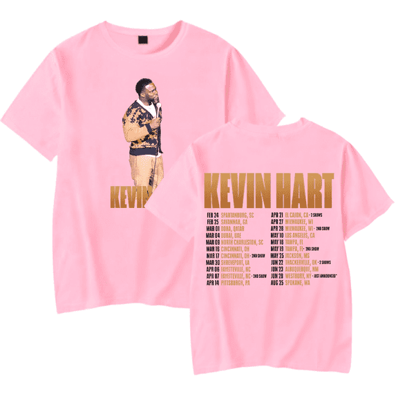 Kevin Hart Merch T-Shirt Acting My Age Tour 2024 T Shirt Short Sleeve Women Men Comedy Merch Kids Top Tees