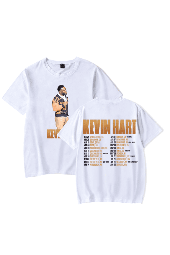 Kevin Hart Merch T-Shirt Acting My Age Tour 2024 T Shirt Short Sleeve Women Men Comedy Merch Kids Top Tees