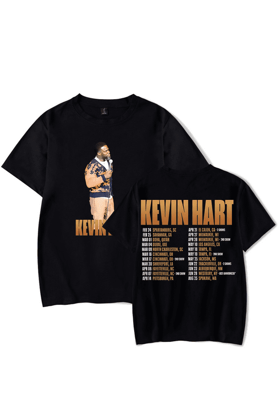 Kevin Hart Merch T-Shirt Acting My Age Tour 2024 T Shirt Short Sleeve Women Men Comedy Merch Kids Top Tees