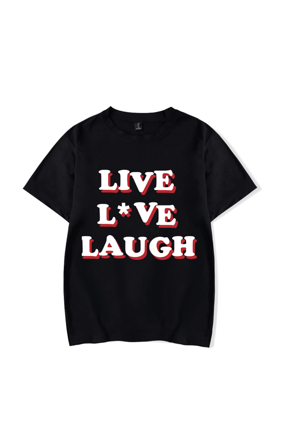 Kevin Hart Merch T Shirt Live Love Laugh T-Shirt Short Sleeve Women Men Comedy Merch Kids Top Tees
