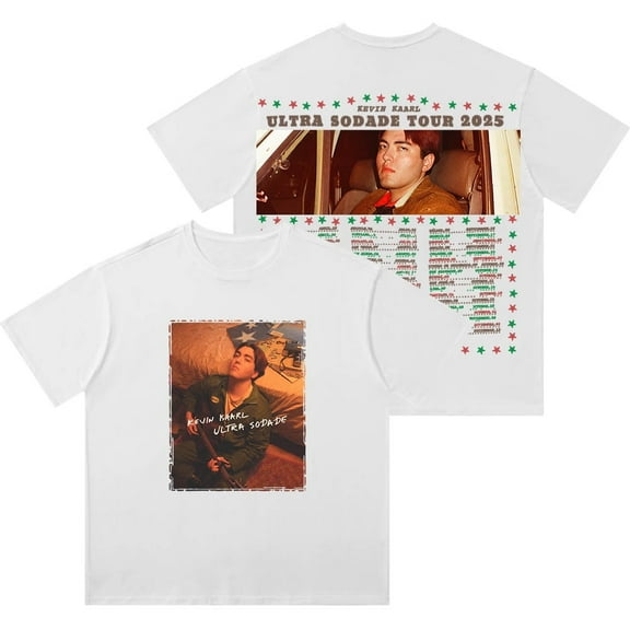 Kevin Kaarl Retro washed T-shirt for men and women, hip-hop fashion cotton short sleeved pattern T-shirt