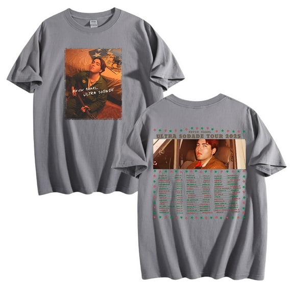 Kevin Kaarl Ultra Sodade Tour 2025 Cotton Tshirt Hip Hop Tops Women Men Short Sleeve