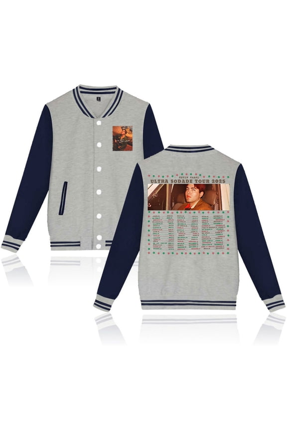 Kevin Kaarl Ultra Sodade Tour 2025 Jackets Harajuku Baseball Uniform Hip Hop Coat