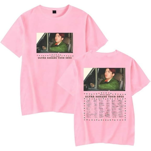 Kevin Kaarl Ultra Sodade Tour 2025 Merch Short Sleeve T-shirt Unisex Fashion Crew Neck Top