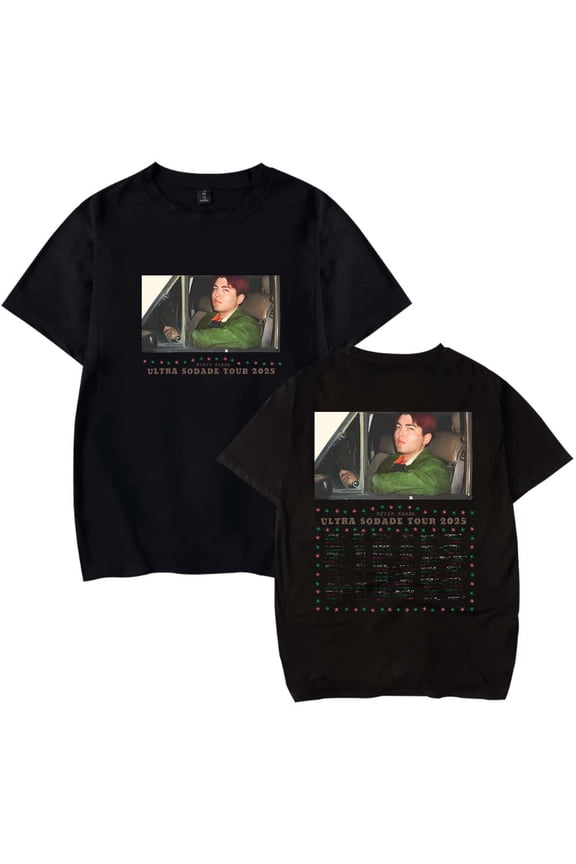 Kevin Kaarl Ultra Sodade Tour 2025 Merch Unisex retro casual round neck short sleeved T-shirt