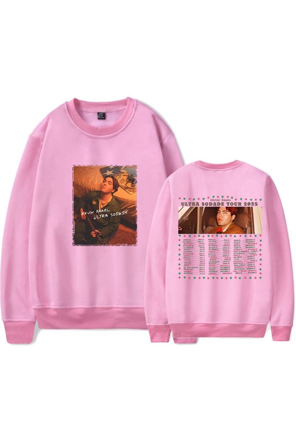 Kevin Kaarl Ultra Sodade Tour 2025 Sweatshirts Hip Hop Crewneck Top Casual Long Sleeve