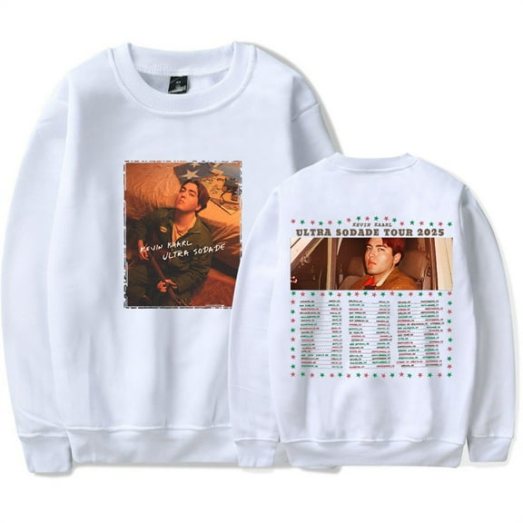 Kevin Kaarl Ultra Sodade Tour 2025 Sweatshirts Hip Hop Crewneck Top Casual Long Sleeve