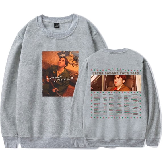 Kevin Kaarl Ultra Sodade Tour 2025 Sweatshirts Hip Hop Crewneck Top Casual Long Sleeve