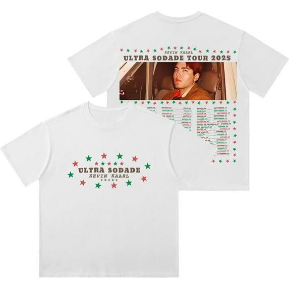 Kevin Kaarl Ultra Sodade Tour Dates Wash Tee - Unisex Summer Cotton Short Sleeve T-Shirt - Streetwear Fashion
