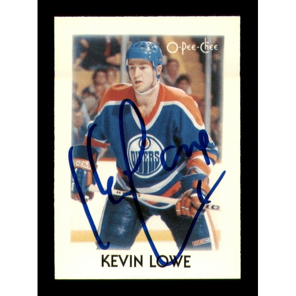 Kevin Lowe Autographed 1987-88 O-Pee-Chee Minis Card #25 Edmonton Oilers SKU #251711