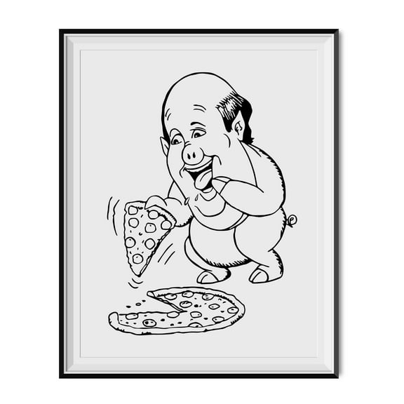 Kevin Malone Caricature Poster 11 x 14