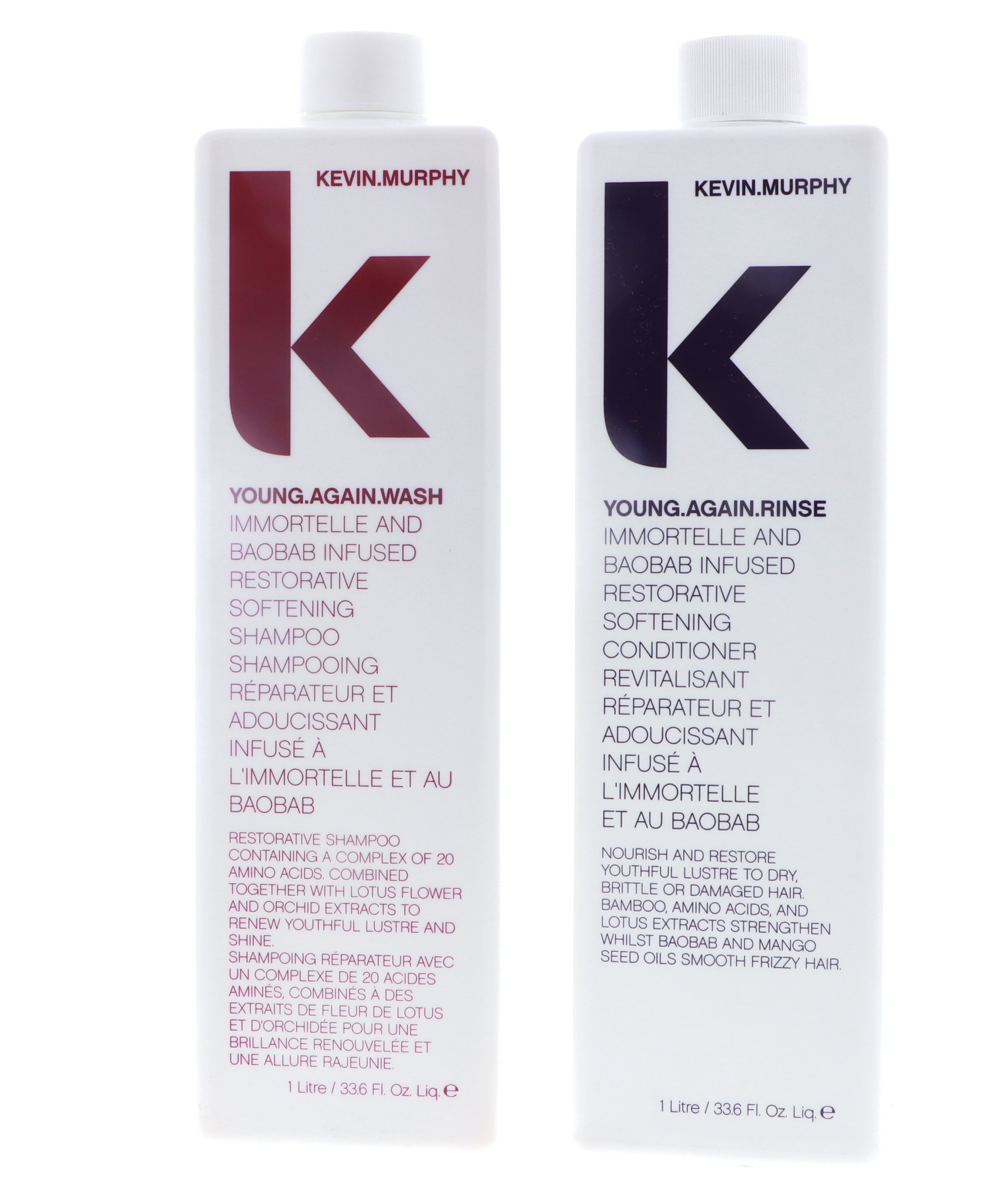 Kevin Murphy Young Again Shampoo and Rinse combo set 250 ml/8.45 Fl Oz