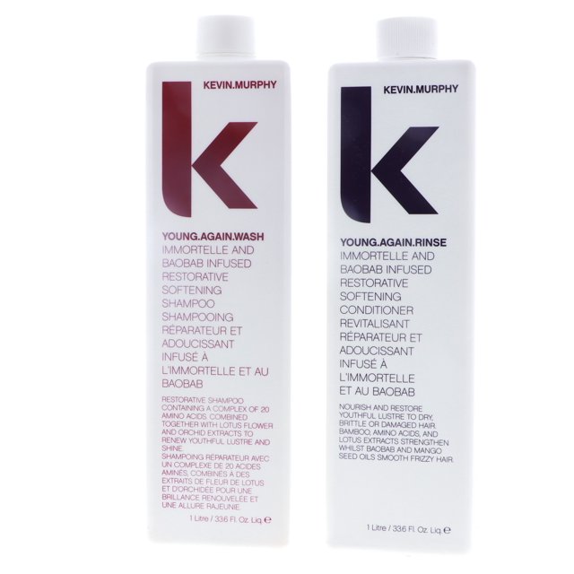 Kevin Murphy Young Again Shampoo and Rinse combo set 250 ml/8.45 Fl Oz Liq. each