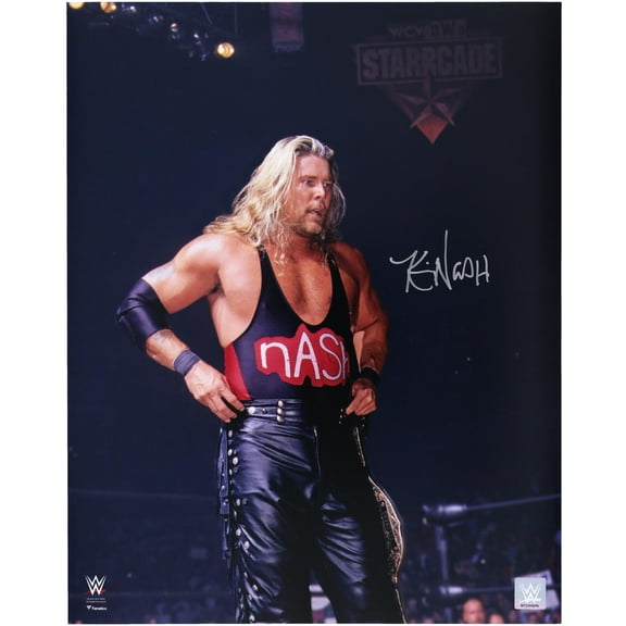 Kevin Nash WWE Autographed 16" x 20" Starrcade 1998 Holding Big Gold Title Photograph - Fanatics Authentic Certified
